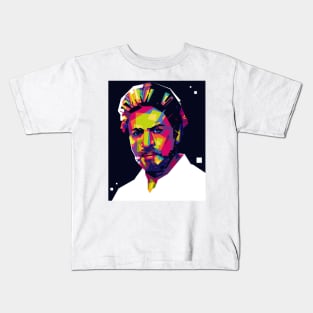 Shah Rukh Khan Colorful with Background Kids T-Shirt